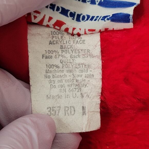 Vintage 70s USMC 4th Marine Jacket Medium 22x25 Baggy Red - Picture 6 of 16